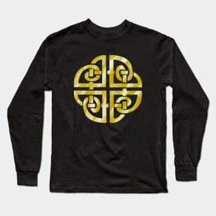 Celtic Dara Knot Yellow Long Sleeve T-Shirt